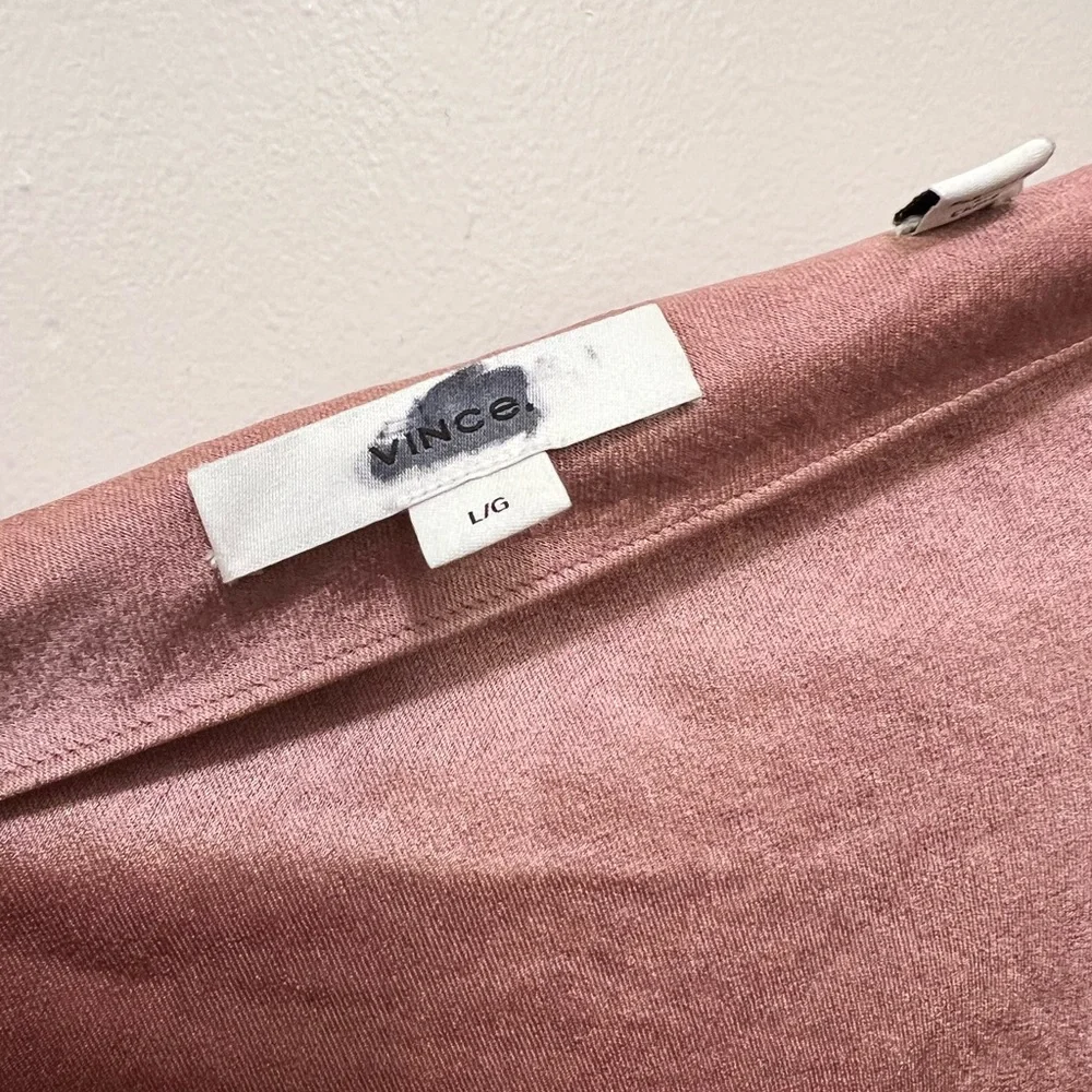 NWOT Vince Halterneck Maxi Dress with Pearl Closure and Open Back - Picture 15 of 15